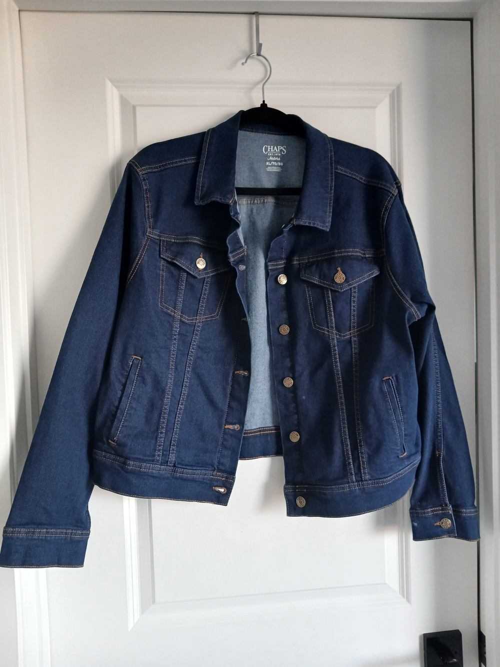 Chaps Dark Blue Denim Trucker Jacket